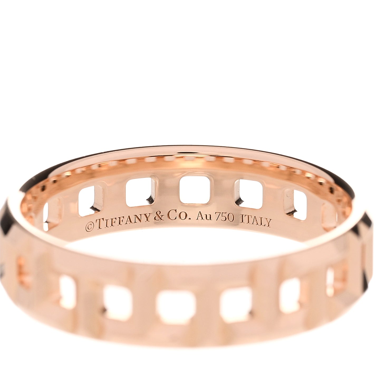 18K Rose Gold Wide T True Ring 62 10