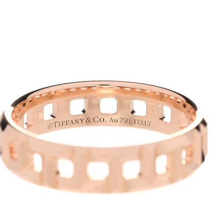 Tiffany 18K Rose Gold Wide T True Ring 62 10 4 of 4