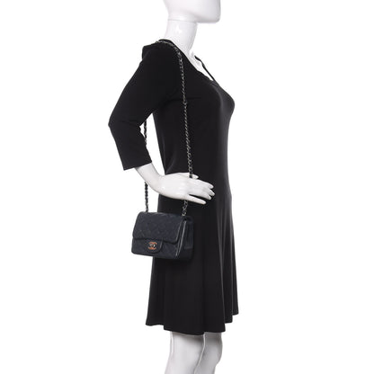 Chanel Caviar Quilted Mini Square Flap Navy 2 of 11