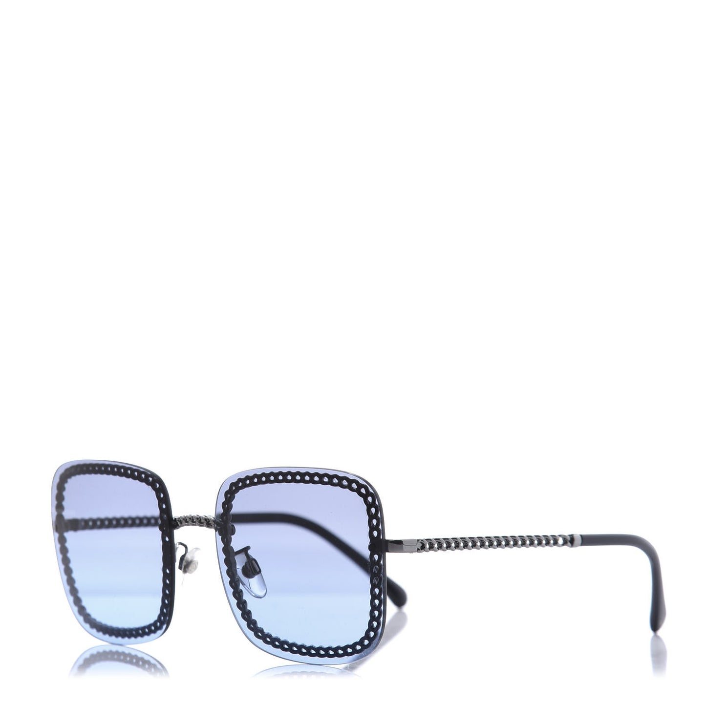 Square Removable Chain Sunglasses 4244 Blue