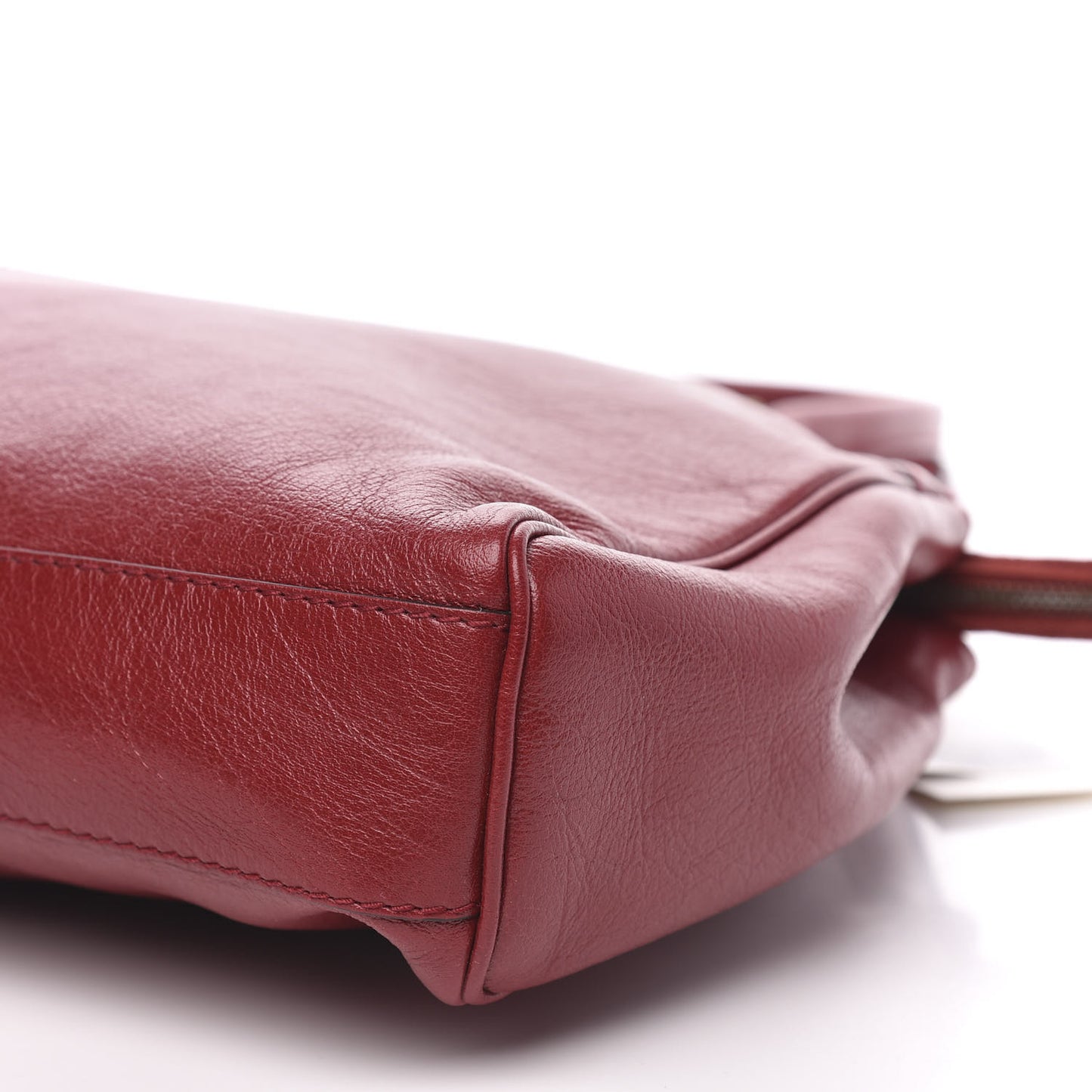 Calfskin Large Re(Belle) Top Handle Bag Red