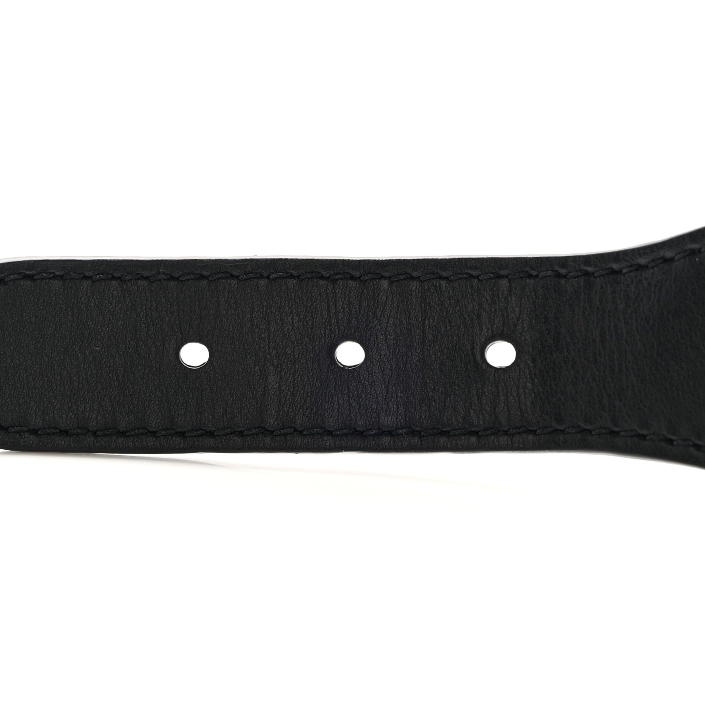 Canvas Embroidered Large Belt 75 30 Bleu