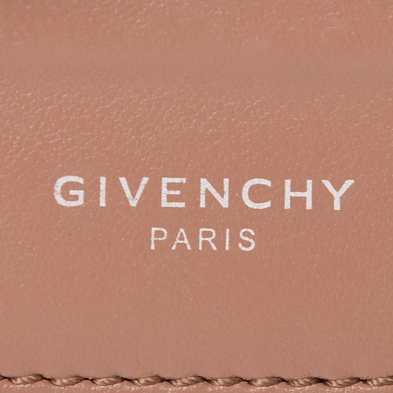 Givenchy Calfskin Bow Cut Chain Wallet Old Pink 8 of 14