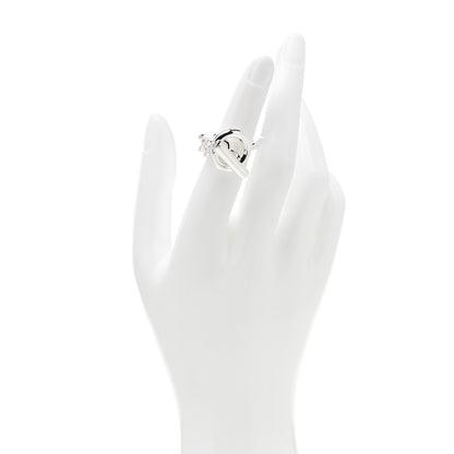 Hermes Sterling Silver GM Croisette Ring 52 6 2 of 7