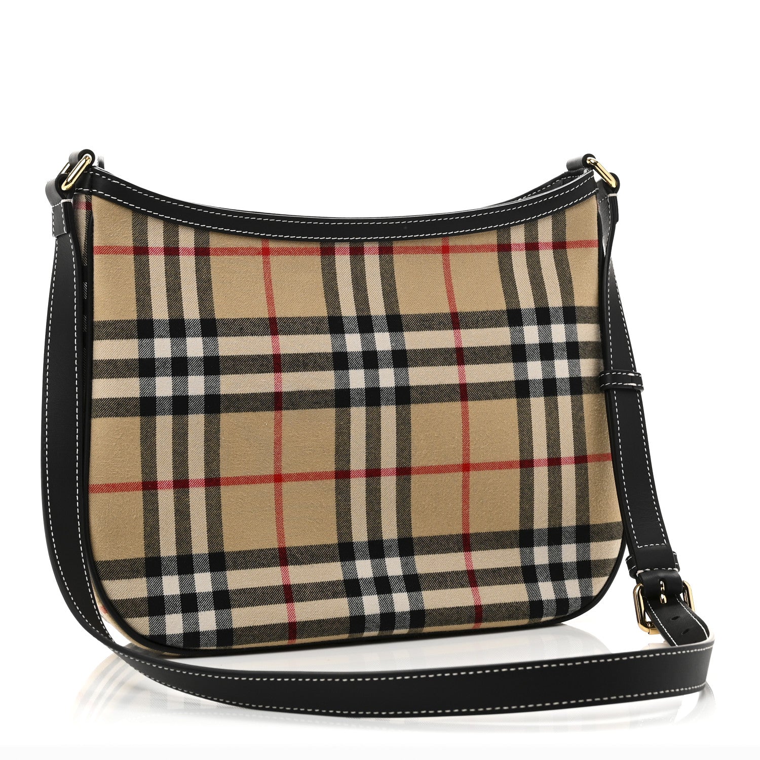 Burberry Vintage Check Shoulder Bag Black 3 of 9