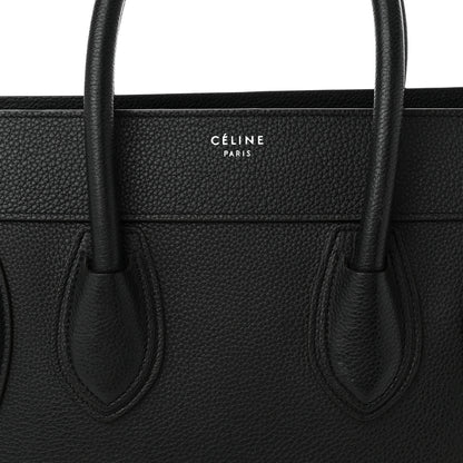 Celine Drummed Calfskin Mini Luggage Black 7 of 9
