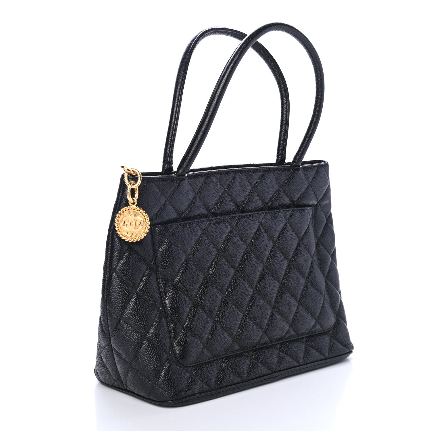 Chanel Caviar Quilted Medallion Tote Black 2 of 4