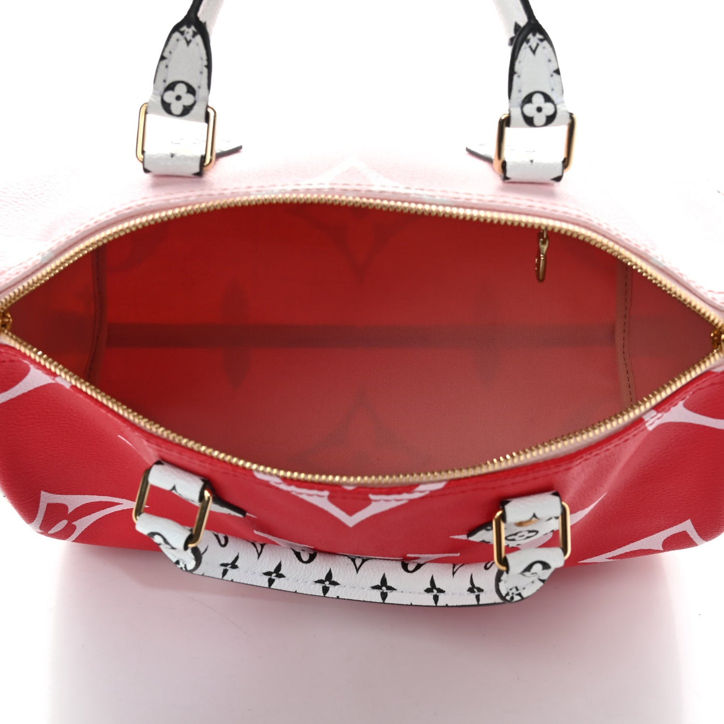 Monogram Giant Speedy Bandouliere 30 Rouge