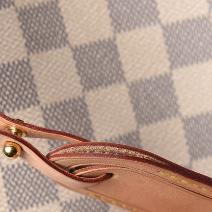 Louis Vuitton Damier Azur Graceful MM Rose Ballerine 11 of 11