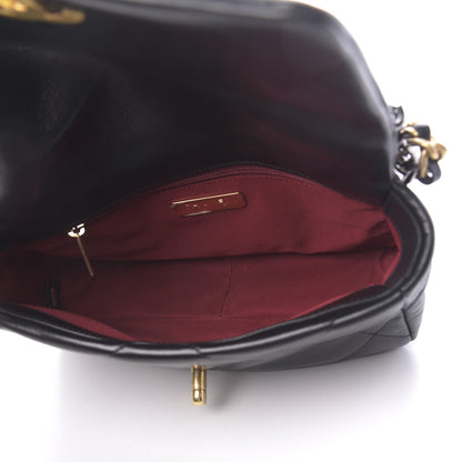 Chanel Lambskin Quilted Medium 19 Flap Black 5 of 11