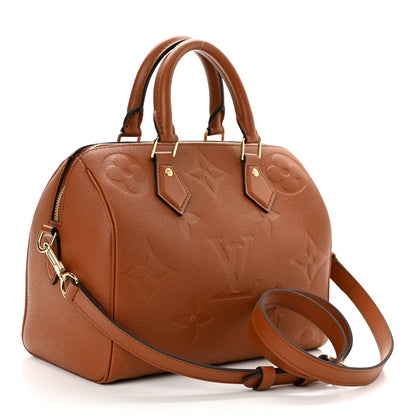 Louis Vuitton Empreinte Monogram Giant Speedy Bandouliere 25 Cognac 3 of 9