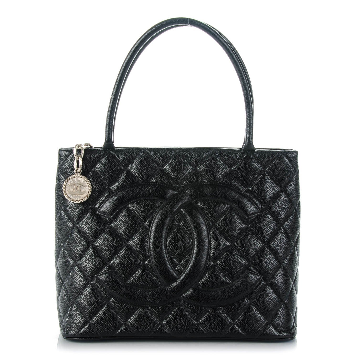 Chanel Caviar Quilted Medallion Tote Black 1 of 8