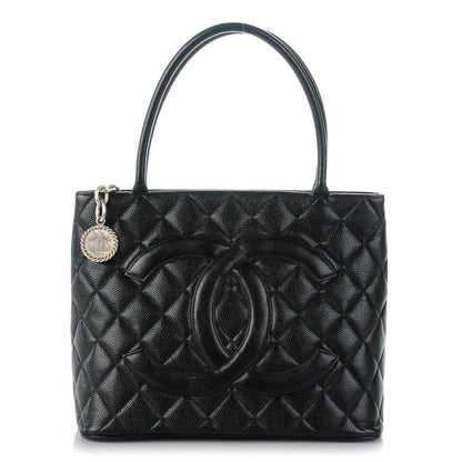 Chanel Caviar Quilted Medallion Tote Black 1 of 8