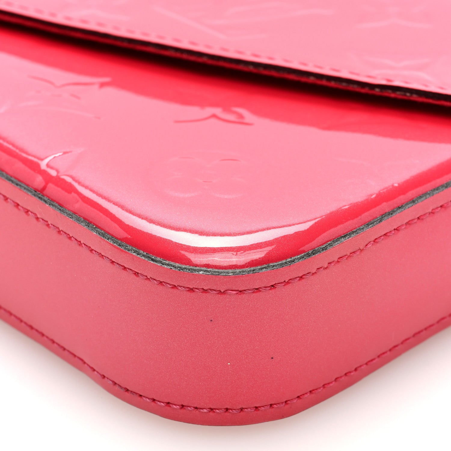 Louis Vuitton Vernis Felicie Pochette Chain Wallet Hot Pink 10 of 10