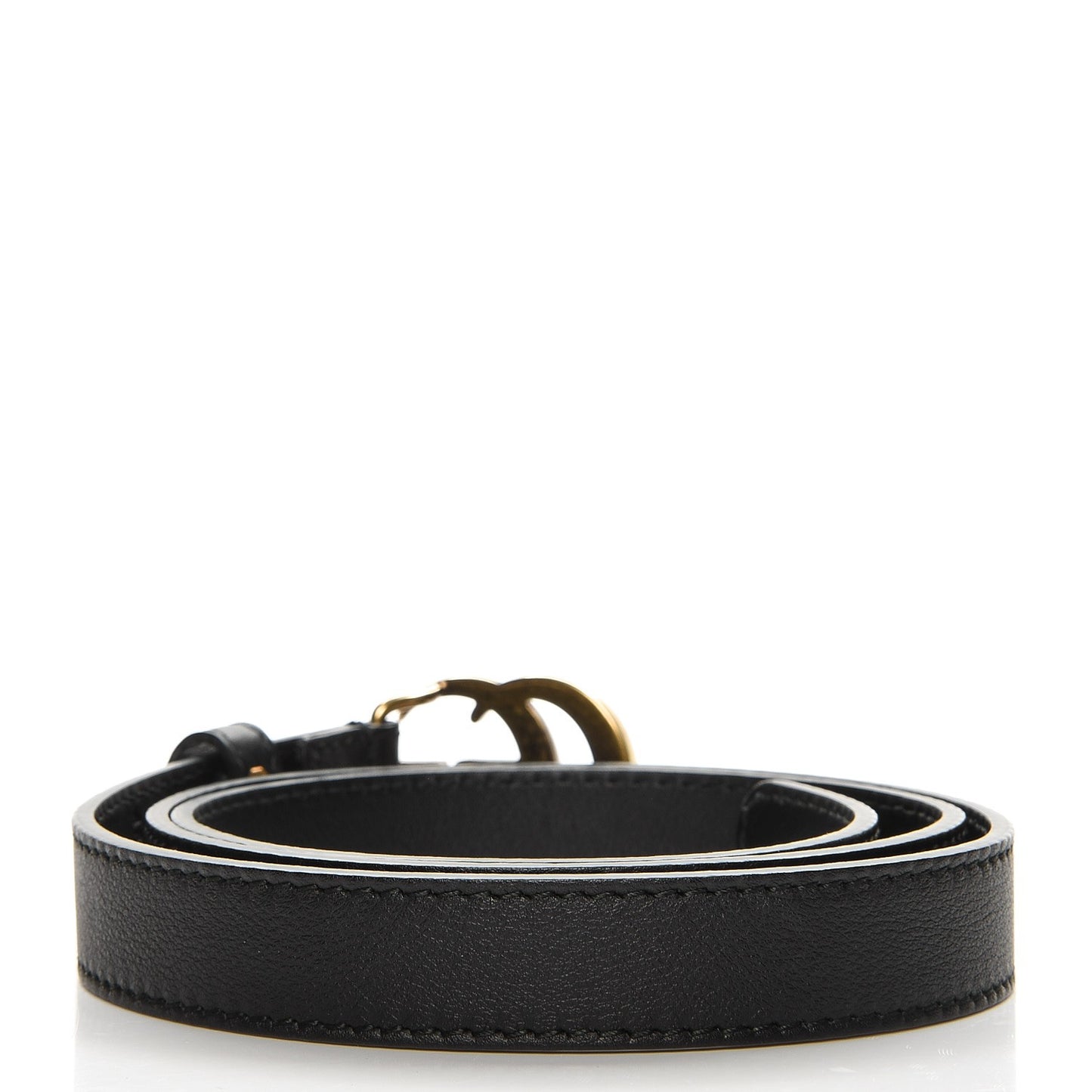 Calfskin Double G 20mm Belt 80 32 Black