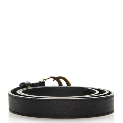 Gucci Calfskin Double G 20mm Belt 80 32 Black 3 of 6