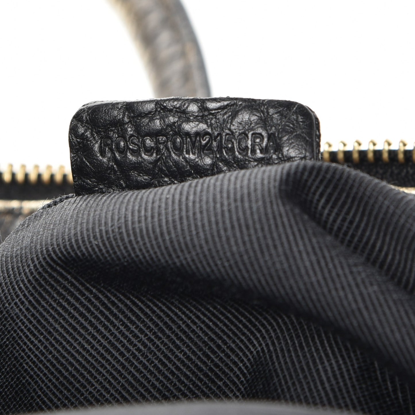 Gradient Metallic Signature Grain Medium Dewsbury Tote Black Gold