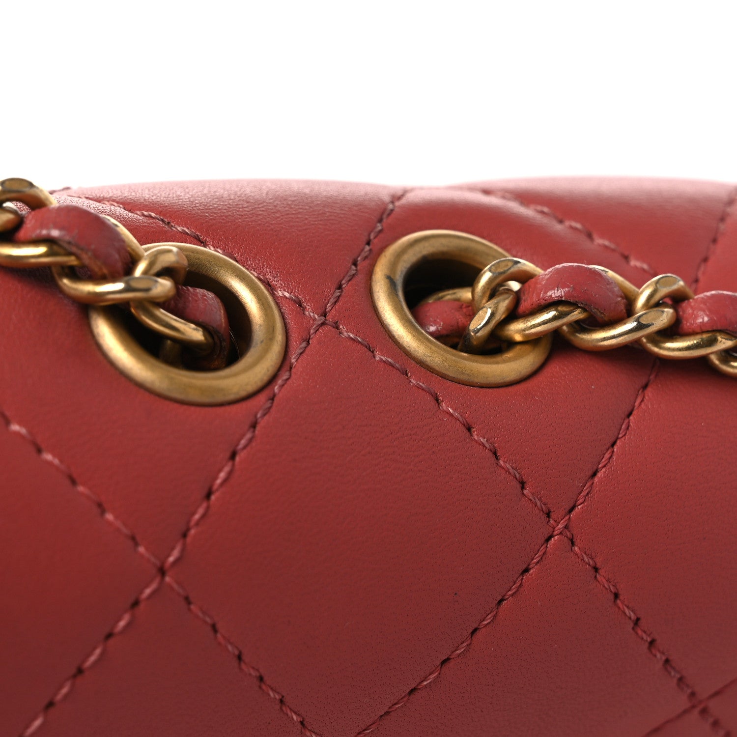 Chanel Lambskin Quilted Bi-Color Small Coco Vintage Flap Pink 12 of 14