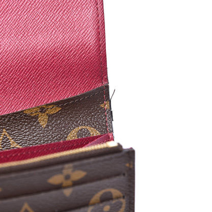 Louis Vuitton Monogram Emilie Wallet Fuchsia 7 of 9