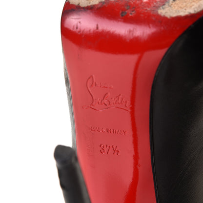 Christian Louboutin Calfskin Cheyenne 140 Pumps 37.5 Black 8 of 10