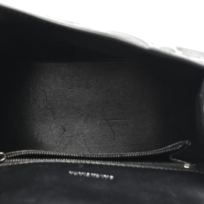 Balenciaga Nappa BB Monogram Embossed Small Hourglass Top Handle Bag Black 5 of 12