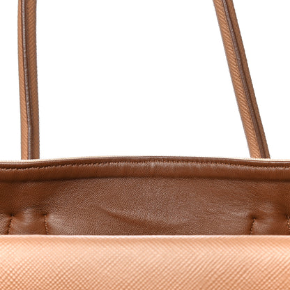 Prada Canapa Saffiano Large Double Bag Corda Caramel 13 of 13