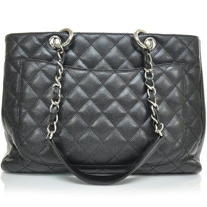 Chanel Caviar Quilted Grand Shopping Tote GST Black 4 of 12