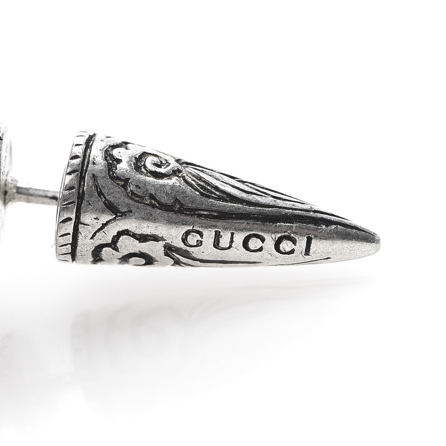 Gucci Sterling Silver Anger Forest Rabbit Earrings 5 of 7