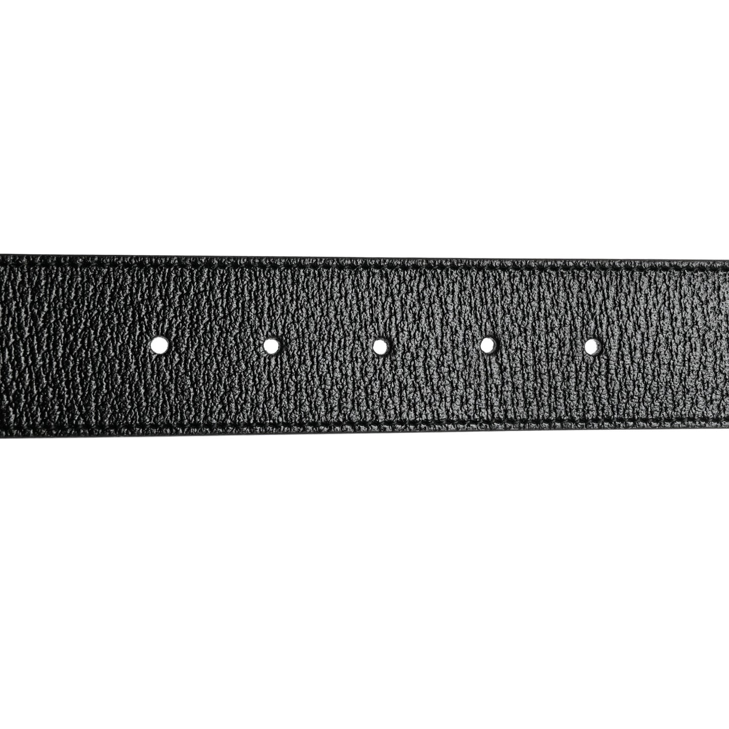 Textured Dollar Calfskin Double G 40mm Belt 95 38 Black