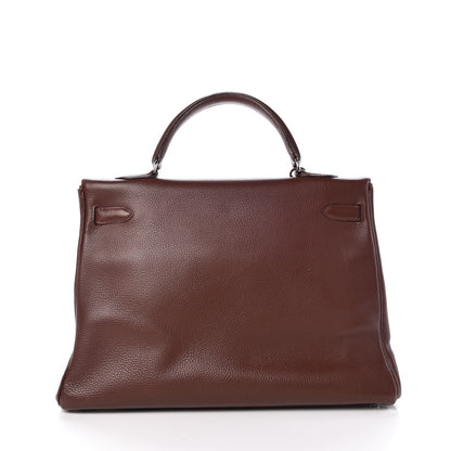 Hermes Evergrain Kelly Retourne 35 Havane 5 of 68