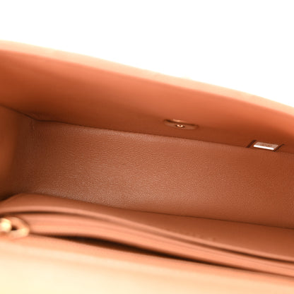 Chanel Lambskin Quilted Mini Rectangular Flap Brown 5 of 10