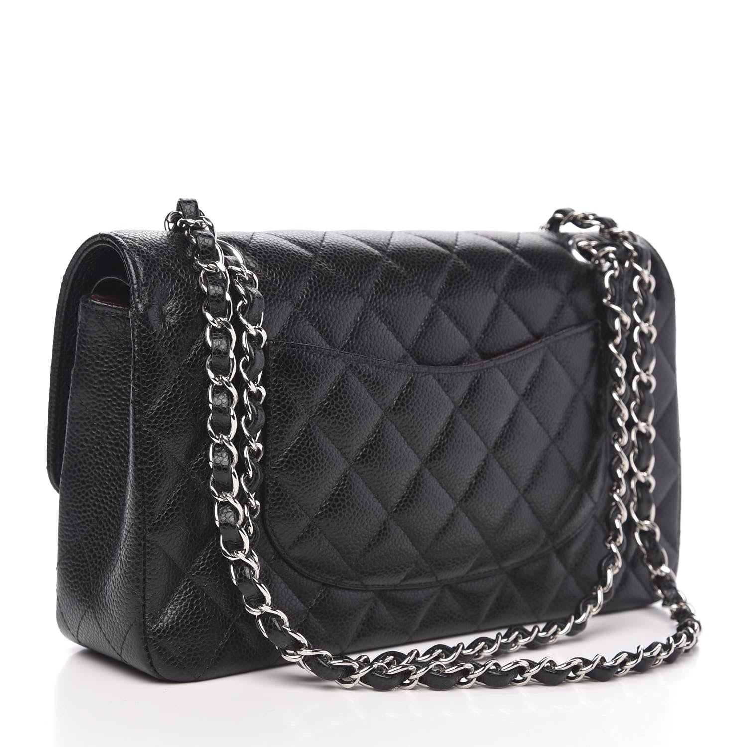 Chanel Caviar Quilted Medium Double Flap Black 3 of 11