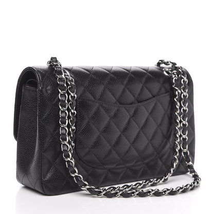 Chanel Caviar Quilted Medium Double Flap Black 3 of 11