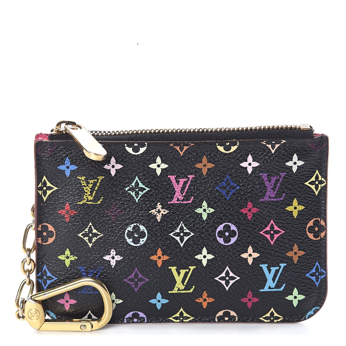 Monogram Multicolor Key Pouch Black Grenade