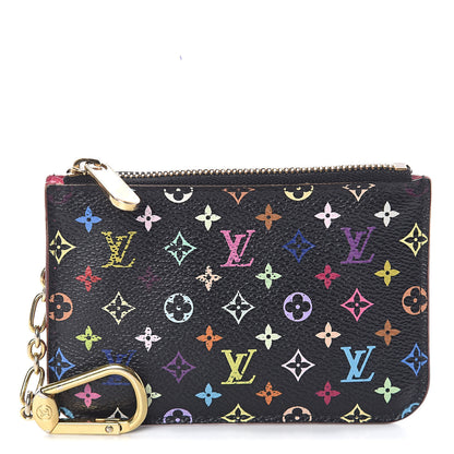 Louis Vuitton Monogram Multicolor Key Pouch Black Grenade 1 of 6