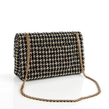 Chanel Fantasy Tweed 2.55 Reissue 226 Flap Black White 3 of 8