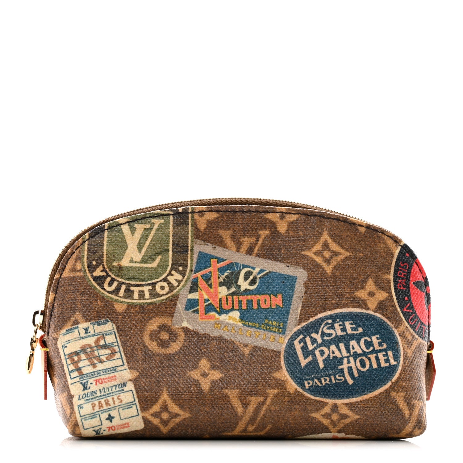 Louis Vuitton ロゴ入りマスクとポーチ Louis Vuitton Monogram Flight Mode Cosmetic Pouch 1505043