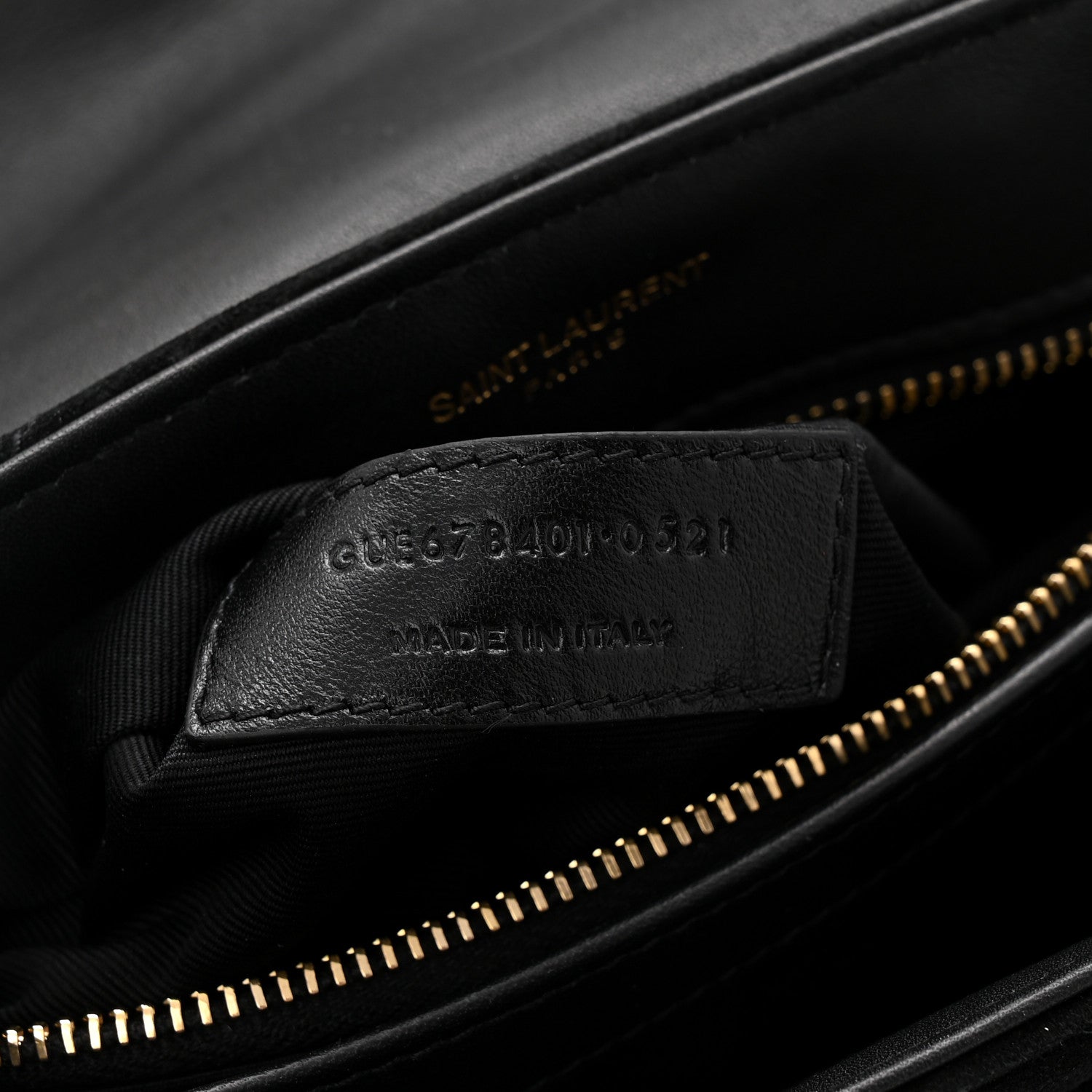 Saint Laurent Suede Y Quilted Monogram Toy Loulou Crossbody Bag Black 7 of 11