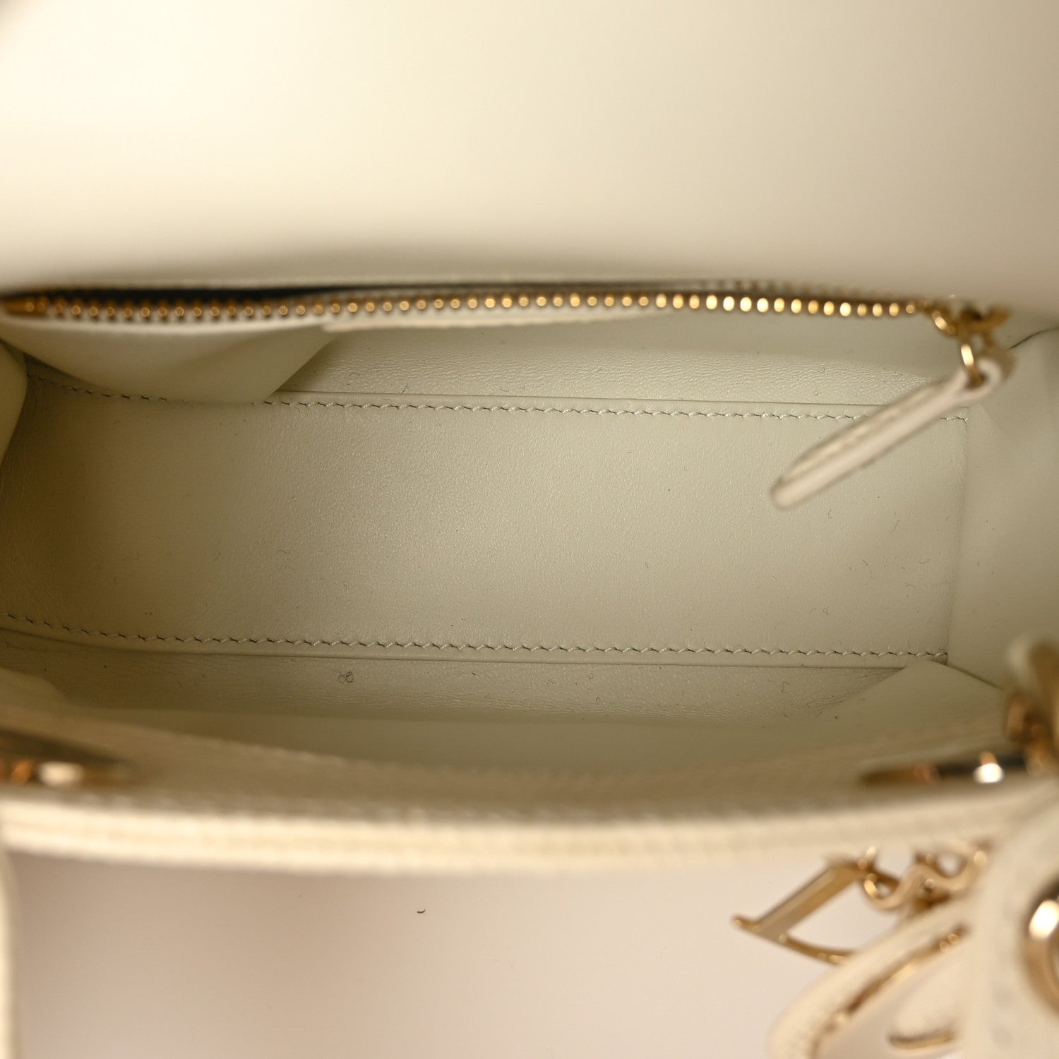 Christian Dior Lizard Mini Lady Dior White 5 of 7