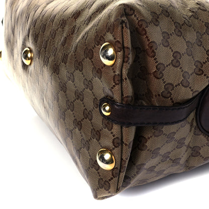 Gucci Crystal Monogram Large Babouska Dome Bag Brown 7 of 7