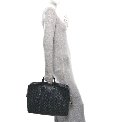Gucci Guccissima Signature Eden Briefcase Black 2 of 13