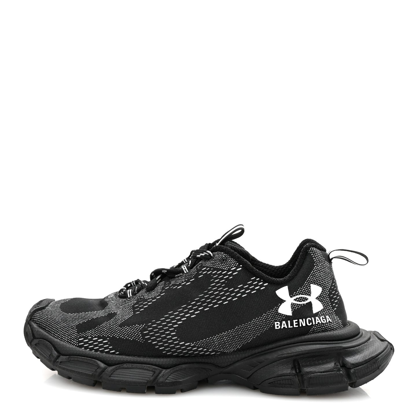 X Under Armour Knit Mesh 3XL Sneakers 43 Black White