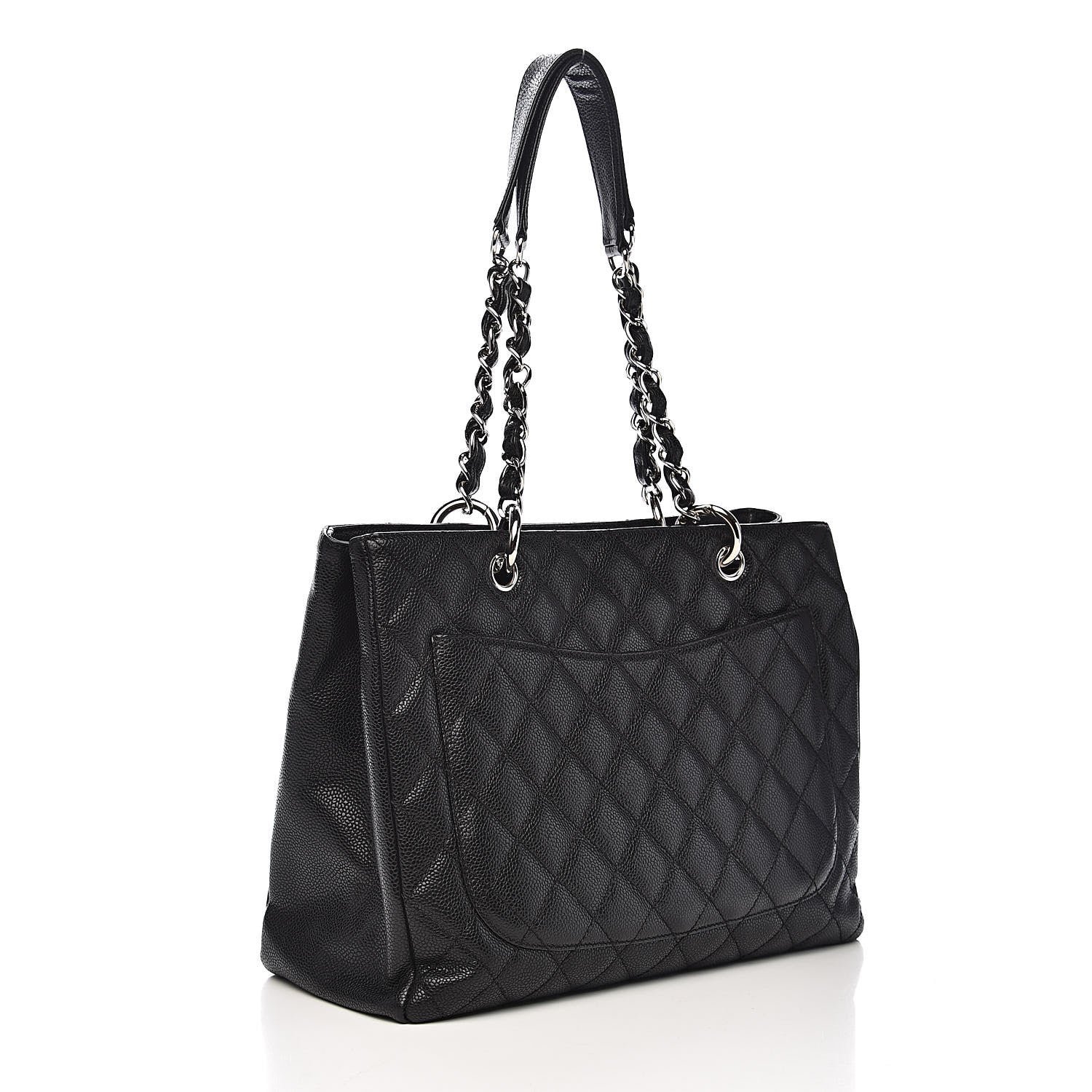 Chanel Caviar Quilted Grand Shopping Tote GST Black 3 of 11