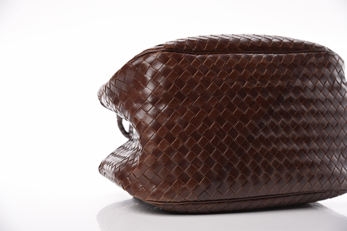 Nappa Intrecciato Woven Tote Ebano