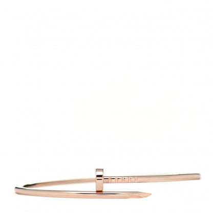 Cartier 18K Pink Gold Small Juste Un Clou Bracelet 17 1 of 5