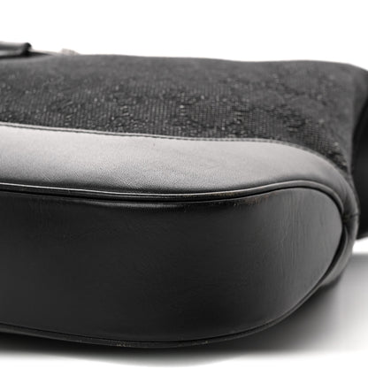 Gucci Monogram Jackie O Hobo Black 10 of 12