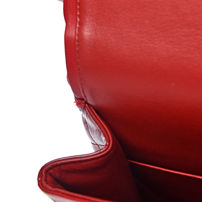 Chanel Patent Quilted Maxi Double Flap Red 14 of 14