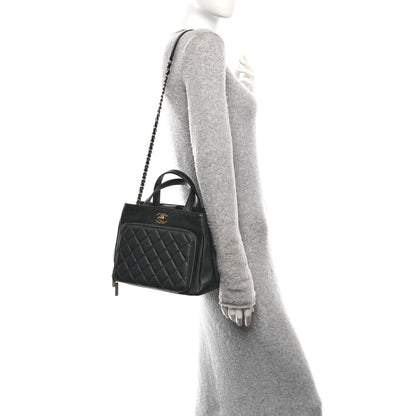 Chanel Caviar Quilted Small Business Affinity Shopping Bag Black 2 of 10