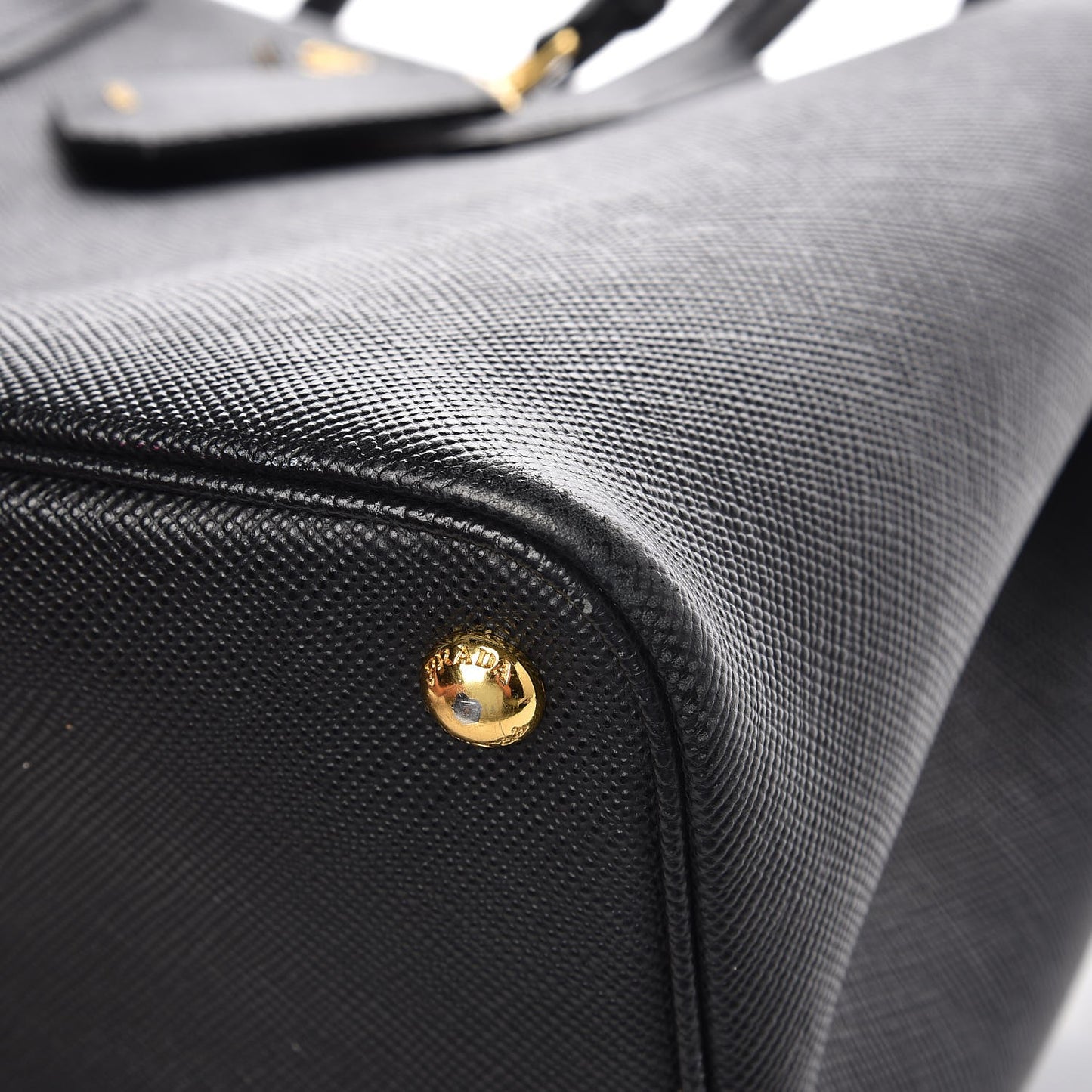 Saffiano Cuir Large Double Bag Black Mughetto