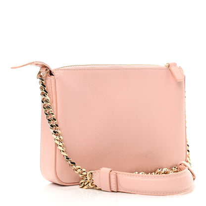 Versace Saffiano Calfskin Palazzo Chain Crossbody Light Pink 3 of 9